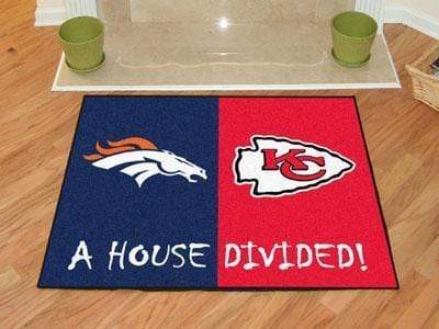 NFL - Steelers - Eagles House Divided Rug 33.75x42.5