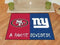 House Divided Mat Large Rugs NFL 49ers Giants House Divided Rug 33.75"x42.5" FANMATS