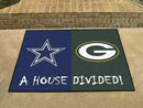 House Divided Mat Large Rugs NFL Bears Packers House Divided Rug 33.75"x42.5" FANMATS