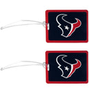 Houston Texans Vinyl Luggage Tag, 2pk-Luggage Accessories-JadeMoghul Inc.