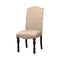 Hurdsfield Cottage Side Chair, Cherry Finish, Set Of 2-Armchairs and Accent Chairs-Cream-Fabric Solid Wood Wood Veneer & Others-JadeMoghul Inc.