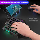 HXSJ J50 Ergonomic Keyboard And Mouse Combo Colorful Backlight One-Handed Wired Gaming Keyboards 5500DPI PC Gamer Set For LOL CS JadeMoghul Inc.