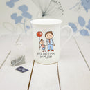 I Love My Dad Personalized Mugs Kid's Artwork Bone China Mug