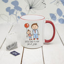 I Love My Dad Personalized Mugs Kid's Artwork Coloured Mug