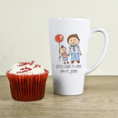 I Love My Dad Personalized Mugs Kid's Artwork Latte Mug