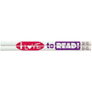I LOVE TO READ PENCILS 12PK-Supplies-JadeMoghul Inc.
