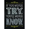 IF YOU NEVER TRY POSTER-Learning Materials-JadeMoghul Inc.