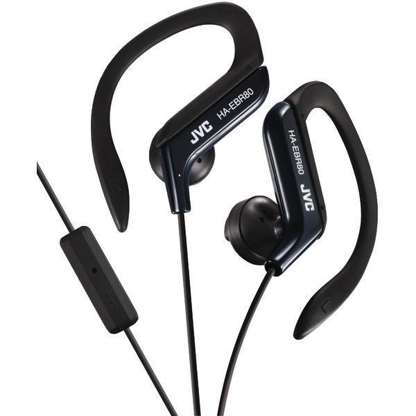 In-Ear Sports Headphones with Microphone & Remote (Black)-Headphones & Headsets-JadeMoghul Inc.