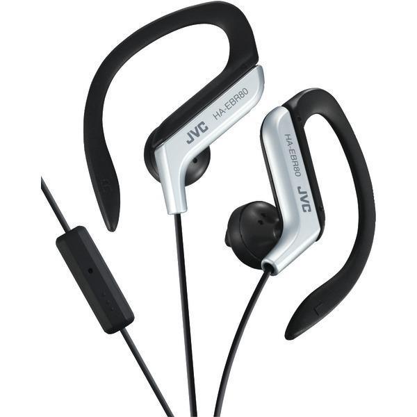 In-Ear Sports Headphones with Microphone & Remote (Silver)-Headphones & Headsets-JadeMoghul Inc.