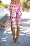 In Love Ellie Performance Capri Leggings - Women-In Love-XS-Pink/Purple-JadeMoghul Inc.