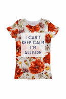 In the Wheat Field Customized NAME Zoe T-Shirt - Girls