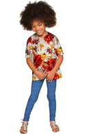 In the Wheat Field Sophia Elbow Sleeve Party Top - Mommy & Me-In The Wheat Field-18M/2-Grey/Red/White-JadeMoghul Inc.