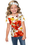 In The Wheat Field Zoe Designer Floral T-Shirt - Mommy & Me-In The Wheat Field-18M/2-Grey/Red/White-JadeMoghul Inc.