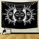 India Mandala Tapestry Wall Hanging Sun Moon Tarot Wall Tapestry Wall Carpet Psychedelic Tapiz Witchcraft Wall Cloth Tapestries AExp