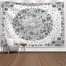 India Mandala Tapestry Wall Hanging Sun Moon Tarot Wall Tapestry Wall Carpet Psychedelic Tapiz Witchcraft Wall Cloth Tapestries AExp