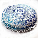 Indian Mandala Pillows Round Bohemian Home Cushion Pillowsham Cushion Pillowsham Throw Pillows Home Decor pillow-A-China-JadeMoghul Inc.