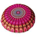 Indian Mandala Pillows Round Bohemian Home Cushion Pillowsham Cushion Pillowsham Throw Pillows Home Decor pillow-B-China-JadeMoghul Inc.