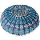 Indian Mandala Pillows Round Bohemian Home Cushion Pillowsham Cushion Pillowsham Throw Pillows Home Decor pillow-H-China-JadeMoghul Inc.