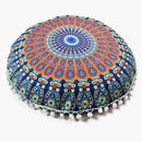 Indian Mandala Pillows Round Bohemian Home Cushion Pillowsham Cushion Pillowsham Throw Pillows Home Decor pillow-I-China-JadeMoghul Inc.