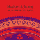 Indian Theme Favor - Place Cards (Pack of 1)-Wedding Favor Stationery-JadeMoghul Inc.