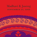Indian Theme Favor - Place Cards (Pack of 1)-Wedding Favor Stationery-JadeMoghul Inc.