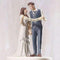 "Indie Style" Wedding Couple Figurine (Pack of 1)-Wedding Cake Toppers-JadeMoghul Inc.