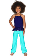 Indigo Mint Angela Chic Set - Girls-Solid-18M/2-Navy/Mint-JadeMoghul Inc.