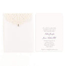 Invitations & Stationery Essentials Pearl Romance Laser Embossed Invitations with Personalization Purple (Pack of 16) Weddingstar