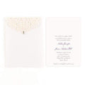 Invitations & Stationery Essentials Pearl Romance Laser Embossed Invitations with Personalization Purple (Pack of 16) Weddingstar