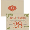 Invitations & Stationery Essentials Vineyard Invitation (Pack of 1) JM Weddings