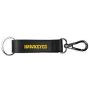 Iowa Hawkeyes Black Strap Key Chain-Key Chains-JadeMoghul Inc.