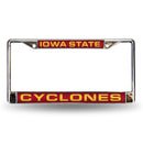 Mercedes Benz License Plate Frame Iowa State Red Laser Chrome Frame