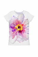 Isle of Love Zoe Floral Print Cute Designer Tee - Girls-Isle of Love-18M/2-White/Pink-JadeMoghul Inc.