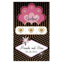 Jackpot Casino Rectangular Playing Card Sticker White & Metallic Gold (Pack of 1)-Favor-Black & Metallic Fuchsia-JadeMoghul Inc.