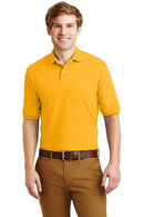 JERZEES - SpotShield 5.6-Ounce Jersey Knit Sport Shirt. 437M-Polos/Knits-Gold-S-JadeMoghul Inc.