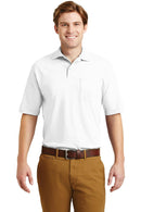 JERZEES -SpotShield 5.6-Ounce Jersey Knit Sport Shirt with Pocket 436MP-Polos/knits-White-3XL-JadeMoghul Inc.