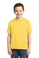 JERZEES - Youth Dri-Power Active 50/50 Cotton/Poly T-Shirt. 29B-Youth-Island Yellow-S-JadeMoghul Inc.