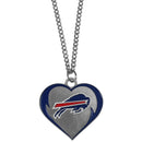 Buffalo Bills Heart Necklace