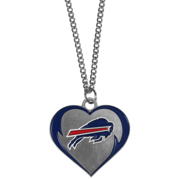 Buffalo Bills Heart Necklace