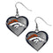 Denver Broncos Heart Dangle Earrings For Men