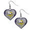 Minnesota Vikings Heart Dangle Earrings For Men