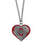 Ohio State Buckeyes Heart Necklace