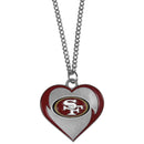 San Francisco 49ers Heart Necklace