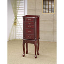 Traditional Style Wooden Jewelry Armoire, Brown