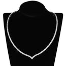 Jewelry Sets Body Jewelry 3W938 Rhodium Brass Jewelry Sets with AAA Grade CZ Alamode Fashion Jewelry Outlet