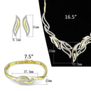 Jewelry Sets Body Jewelry 3W941 Gold+Rhodium Brass Jewelry Sets with AAA Grade CZ Alamode Fashion Jewelry Outlet