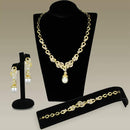 Jewelry Sets Body Jewelry 3W945 Gold Brass Jewelry Sets with AAA Grade CZ Alamode Fashion Jewelry Outlet