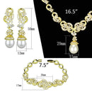 Jewelry Sets Body Jewelry 3W945 Gold Brass Jewelry Sets with AAA Grade CZ Alamode Fashion Jewelry Outlet