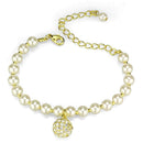 Jewelry Sets Body Jewelry 3W947 Gold Brass Jewelry Sets with Synthetic in White Alamode Fashion Jewelry Outlet