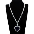 Body Jewelry LO2327 Rhodium Brass Jewelry Sets with AAA Grade CZ